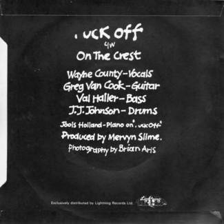 Fuck Off back cover